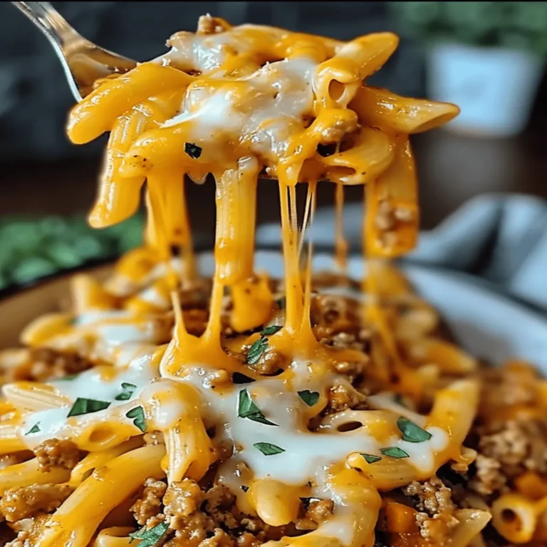 Cheesy Sloppy Cheeseburger Pasta