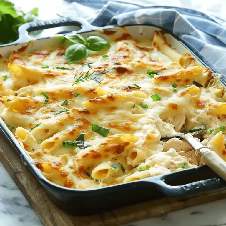 Chicken Alfredo Casserole