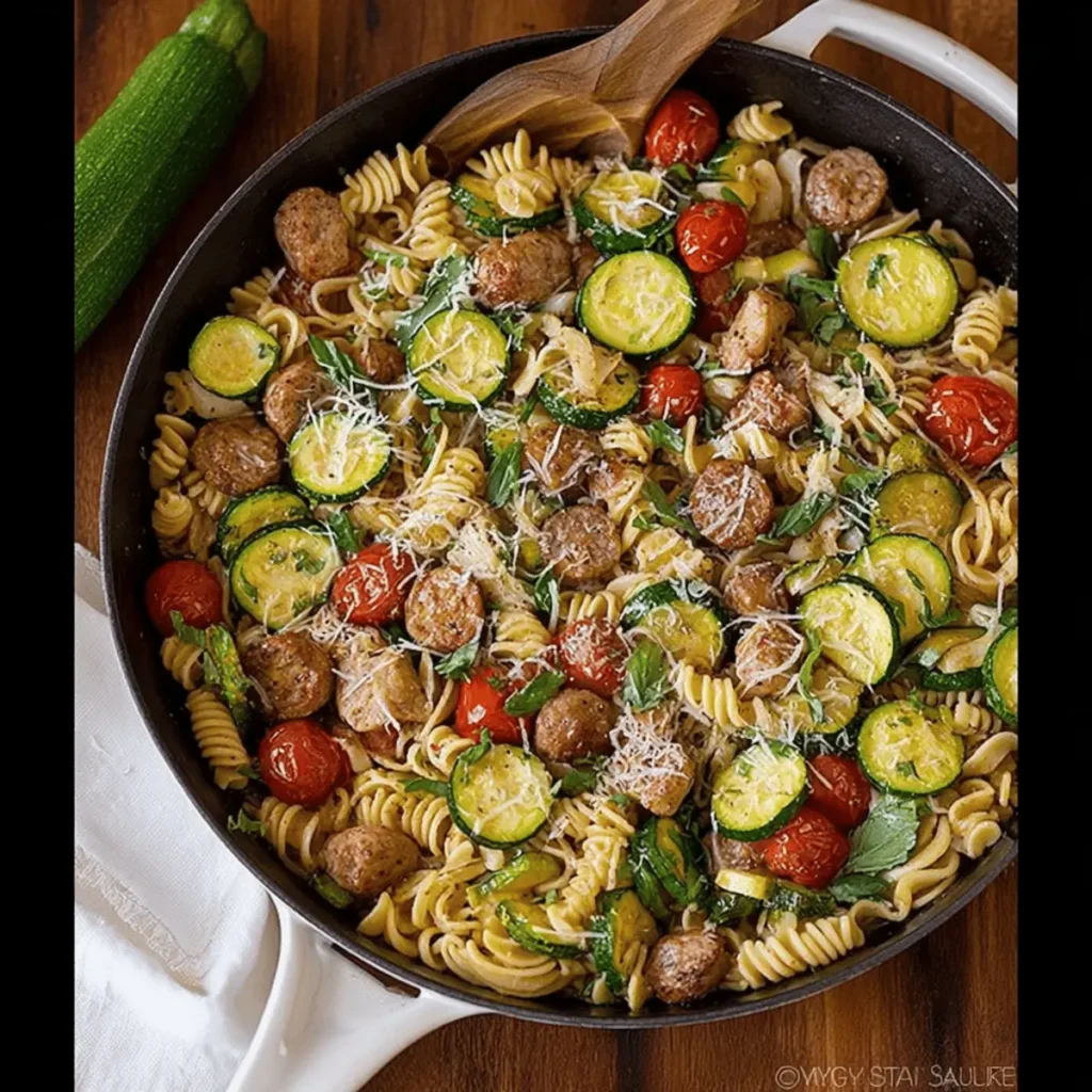 Chicken Zucchini Pasta Skillet
