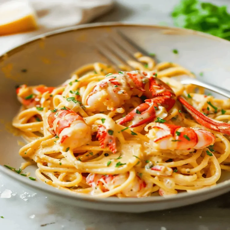 Creamy Lobster Curry Pasta