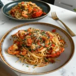 Lobster Spaghetti with Chili Breadcrumbs