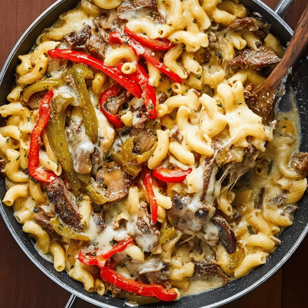 Philly Cheesesteak Pasta