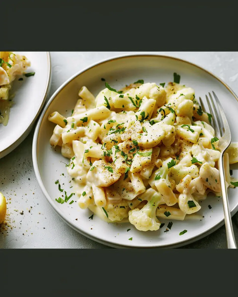Cauliflower Alfredo Pasta: A Creamy Delight with Turkey Bacon