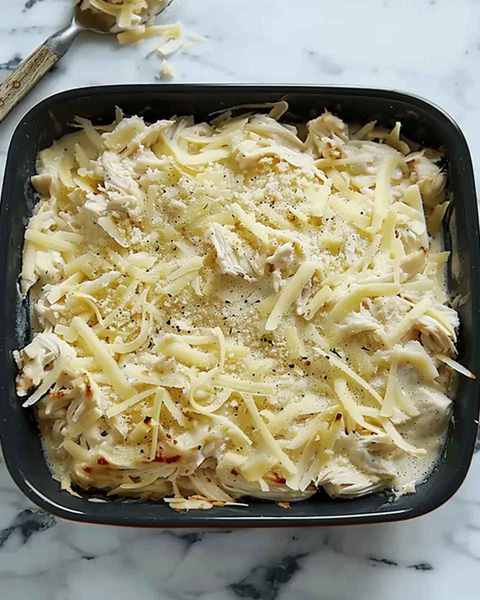 Chicken Alfredo Casserole: Easy Comfort Food with Turkey Bacon