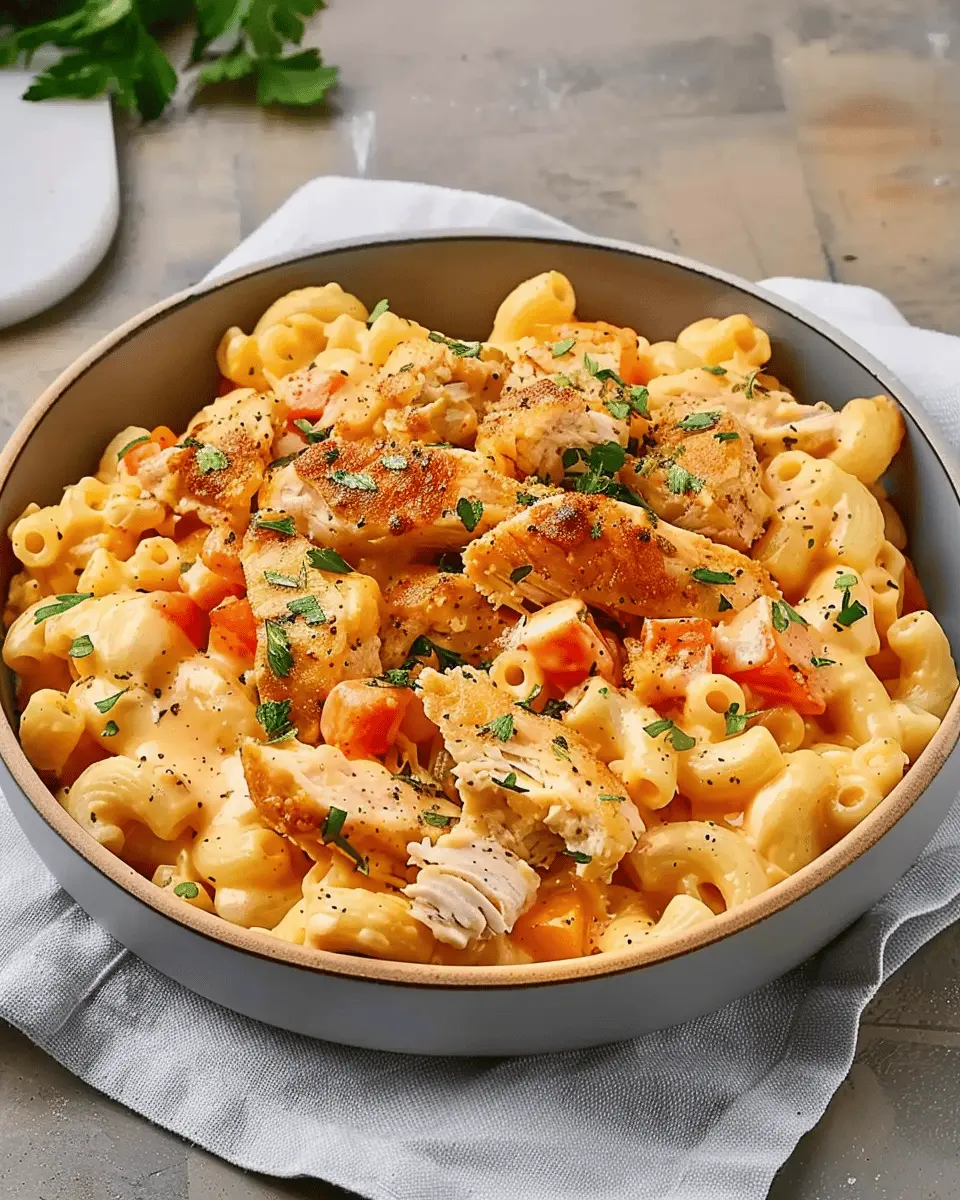 Chicken and Mac and Cheese Recipe Delight with Turkey Bacon Magic
