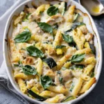 Creamy Baked Chicken Pasta with Zucchini