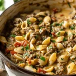 Creamy Beef and Shells