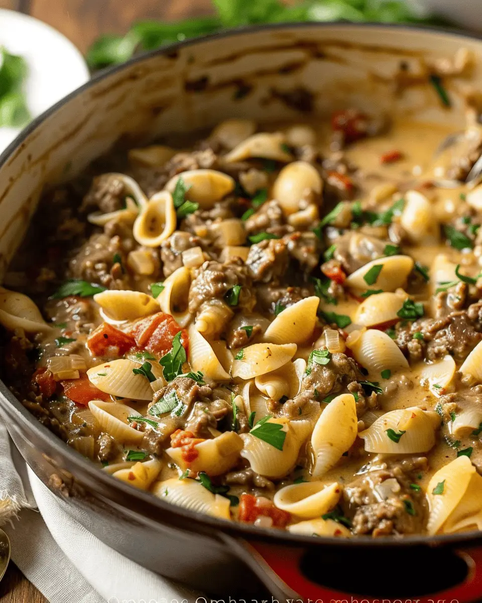 Creamy Beef and Shells: Indulgent Comfort Food for All Generations