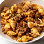 Creamy Beef and Shells