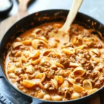 Creamy Beef and Shells