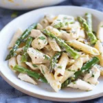 Creamy Chicken Asparagus Penne Pasta Asparagus