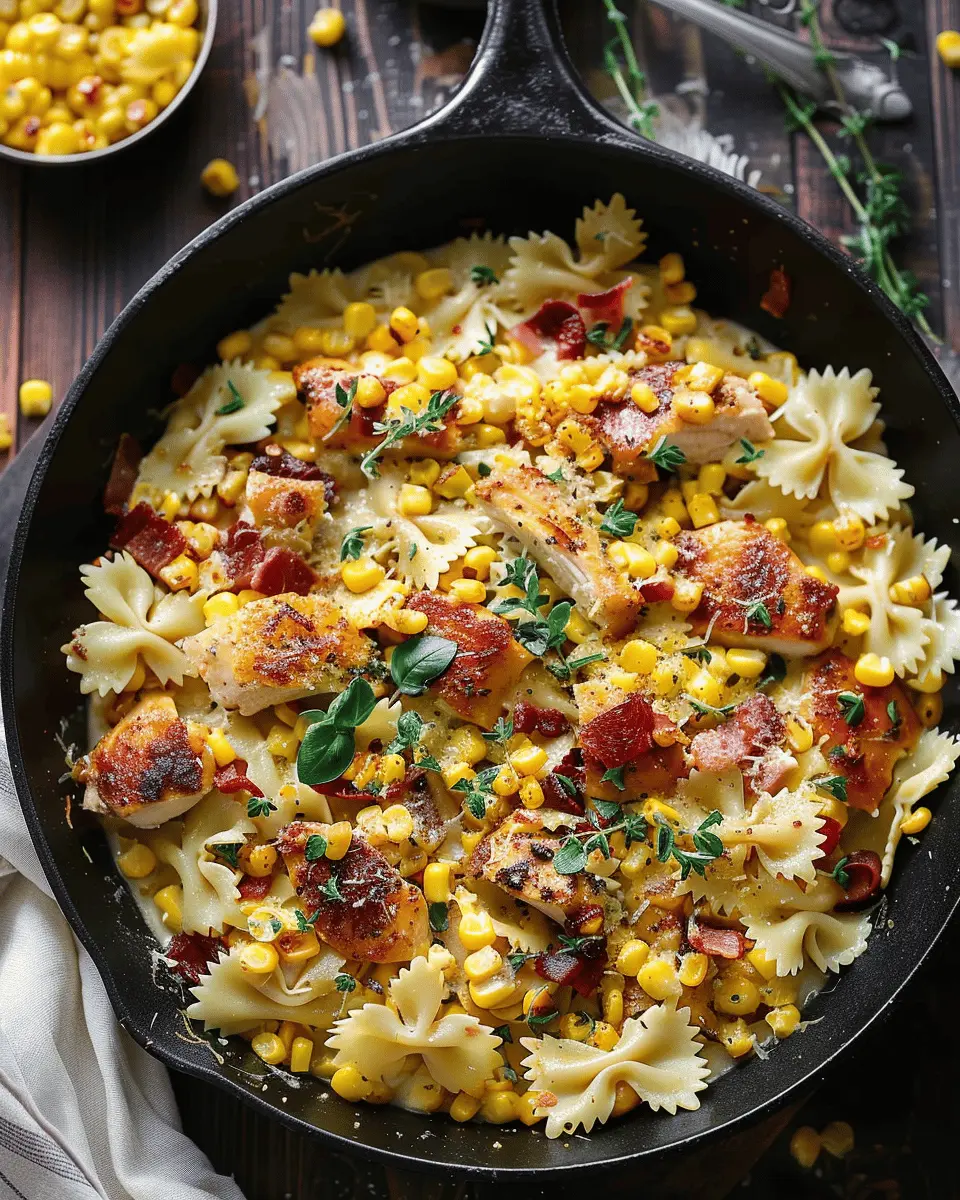 Creamy Chicken and Corn Pasta: A Delightfully Easy Comfort Dish