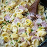 Creamy Ham Cheese Pasta