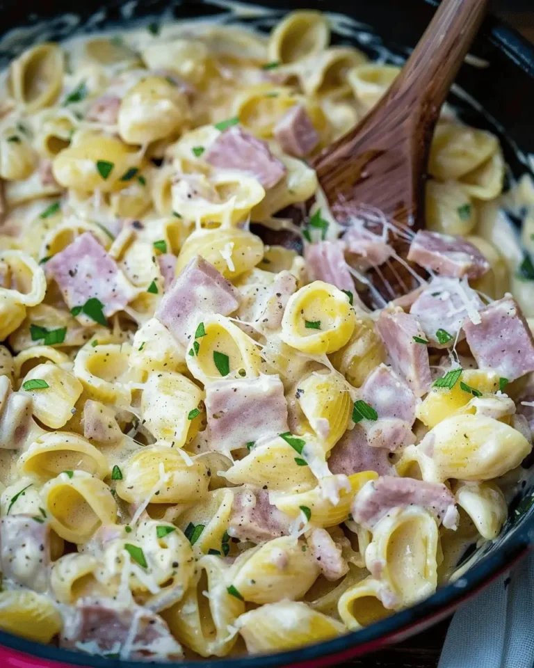Creamy Ham Cheese Pasta