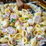 Creamy Ham Cheese Pasta