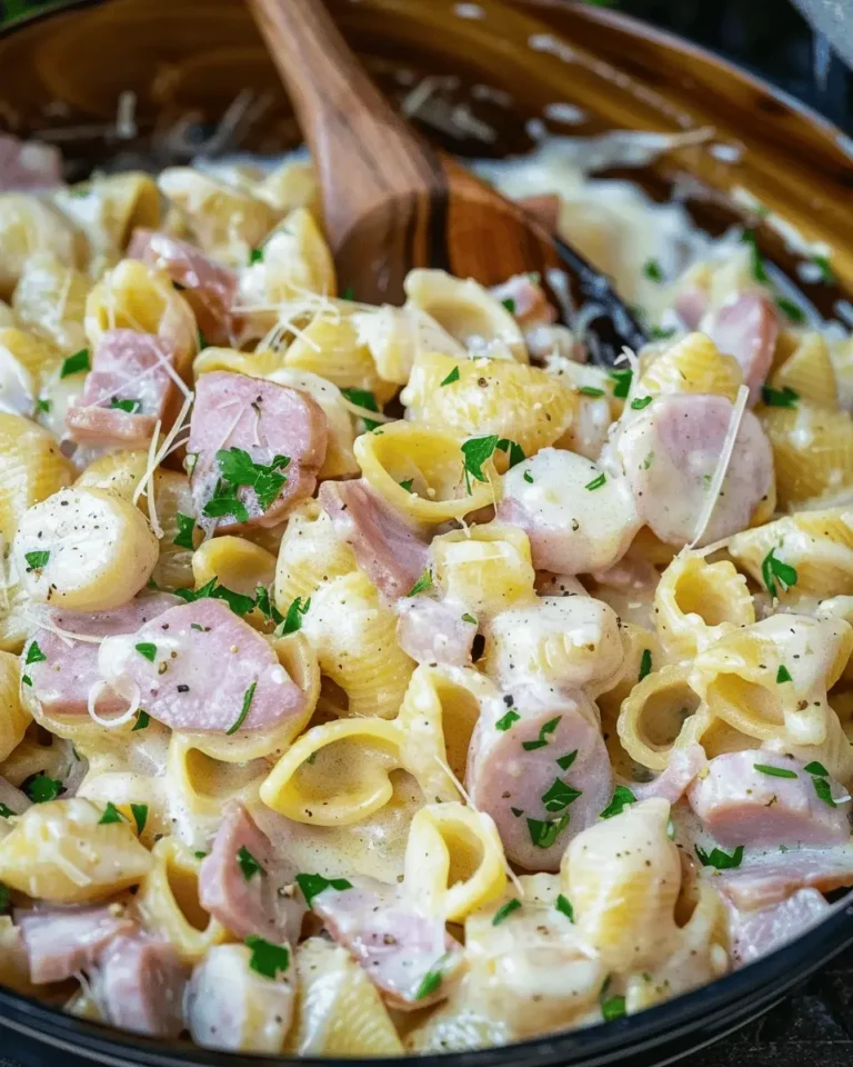 Creamy Ham Cheese Pasta
