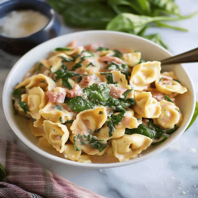 Creamy Tortellini with Spinach