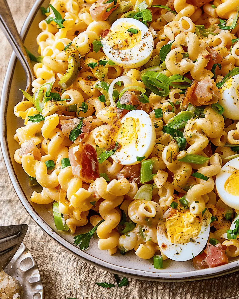 Egg Pasta Salad with Turkey Bacon: Easy & Delicious Twist