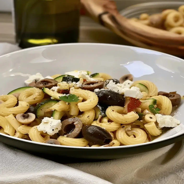 Greek Pasta with Feta and Olives