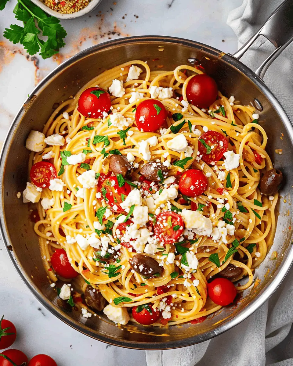 Greek Pasta with Feta: Easy and Delicious Comfort Food Recipe