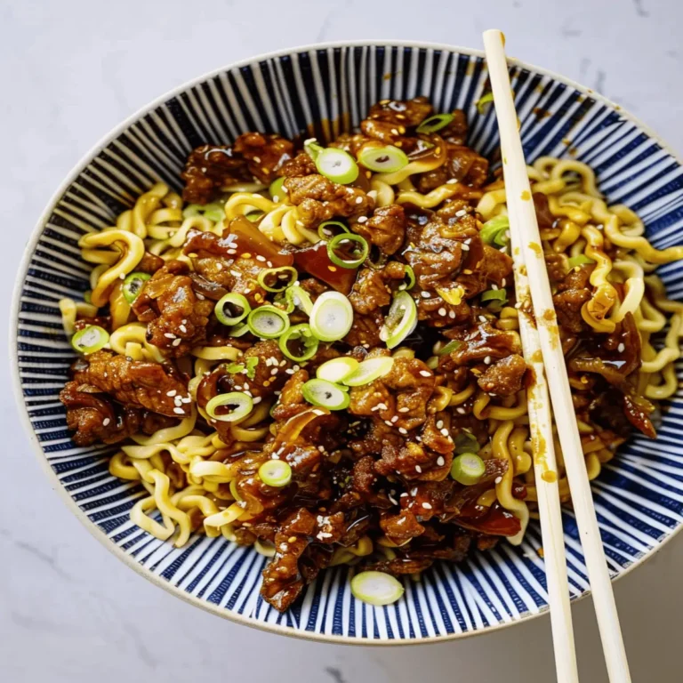 Honey Soy Crispy Beef and Noodles