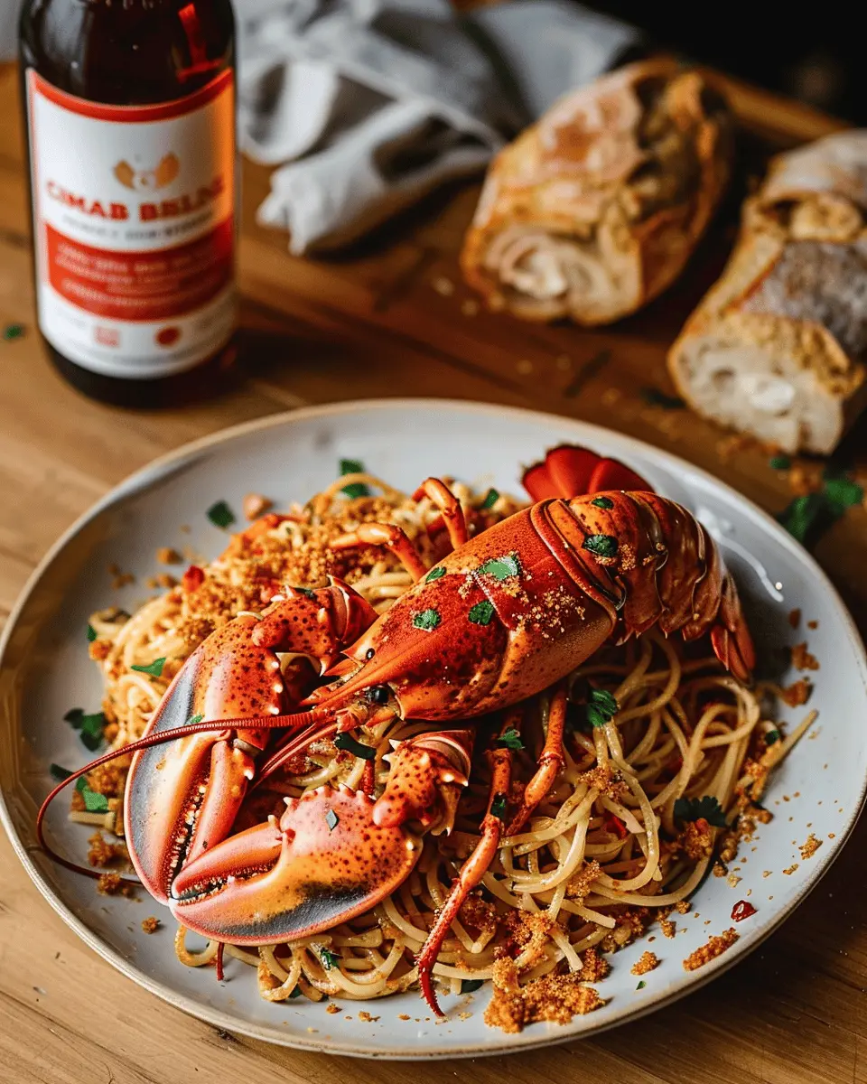 Lobster Spaghetti with Chili Breadcrumbs: A Indulgent Homemade Delight