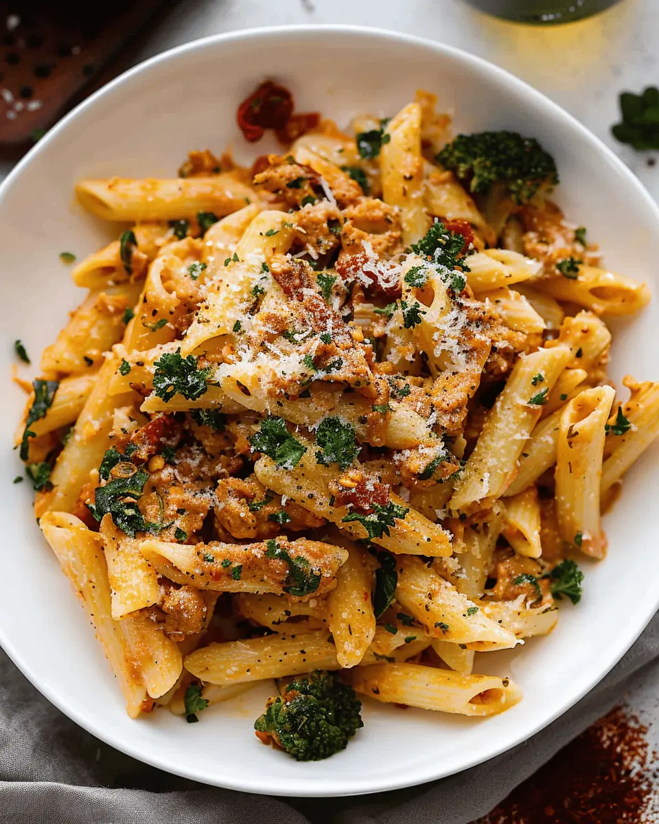 Marry Me Pasta: Indulgent Comfort with Turkey Bacon and Chicken Ham
