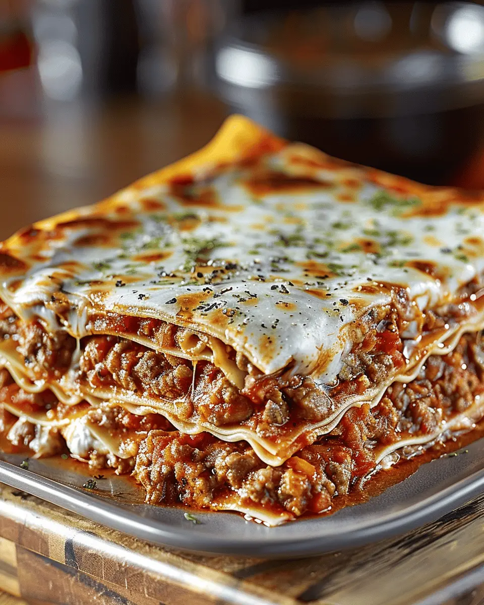 Million Dollar Lasagna: Indulgent Recipe with Turkey Bacon and Chicken Ham