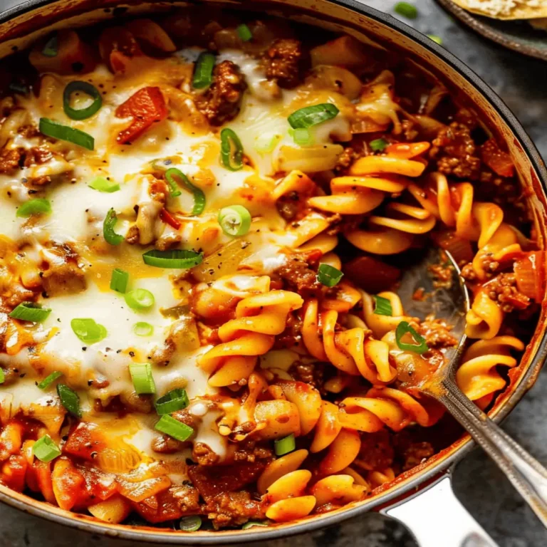 One Pot Cajun Beef Pasta with lots-of-veg