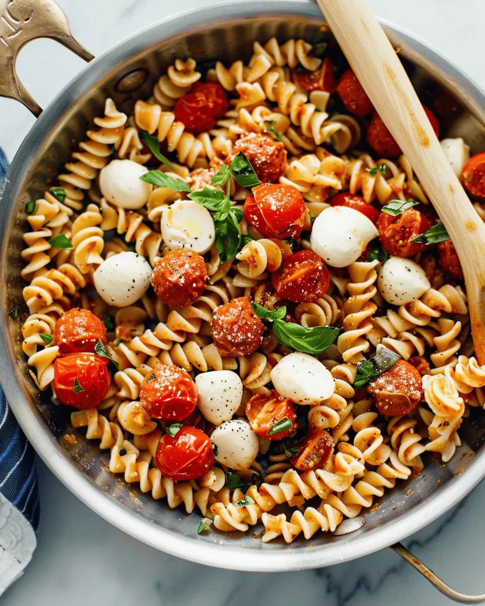 Pasta Salad with Mozzarella Balls: A Refreshing Easy Delight