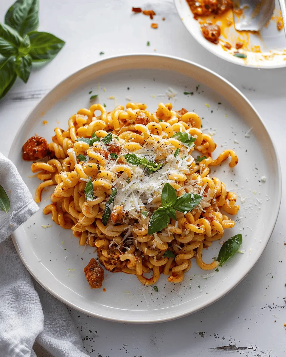 Pasta with Burst Tomatoes and Turkey Bacon: An Easy Delight