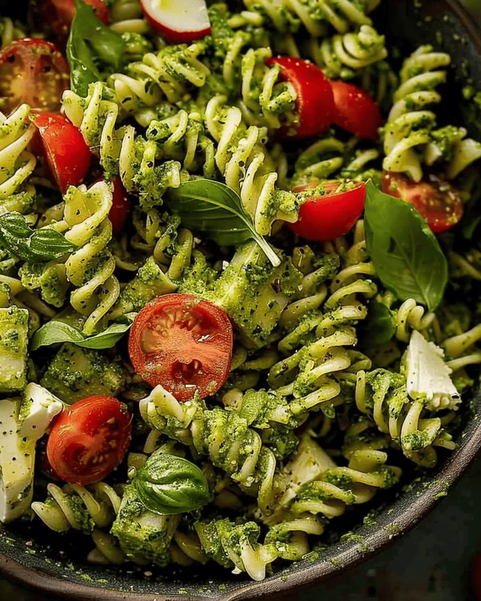 Pesto Pasta Salad: Easy Recipe with Turkey Bacon and Chicken Ham