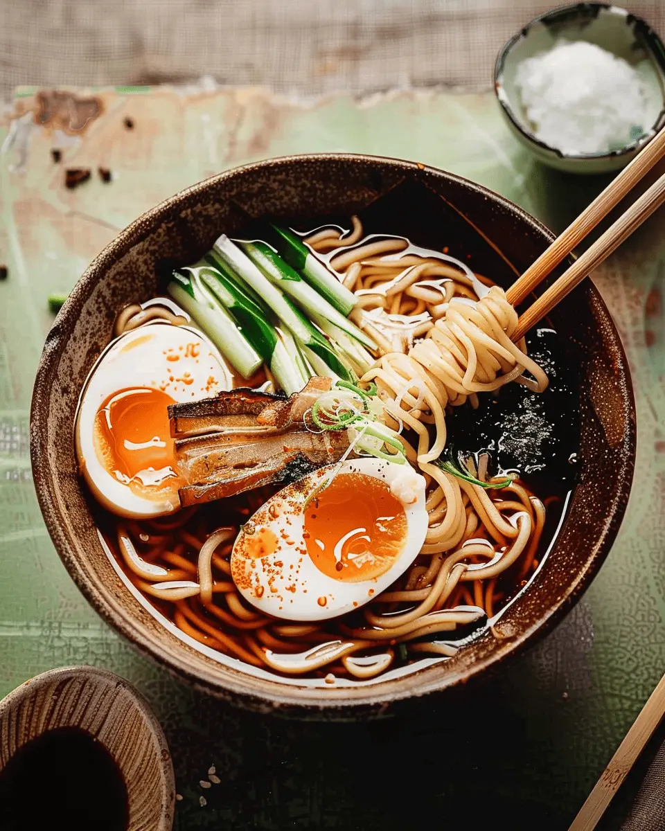 Shoyu Ramen Noodles: Easy Homemade Delight with Turkey Bacon