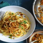 Spaghetti with Chili Breadcrumbs