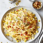 Spicy Corn Carbonara
