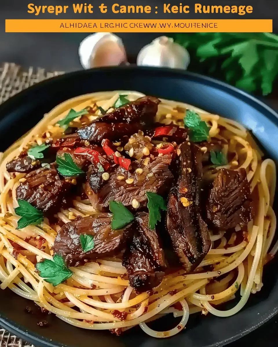Spicy Garlic Steak Pasta: A Juicy Twist on Comfort Food