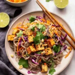 Spicy Peanut Soba Noodle Salad