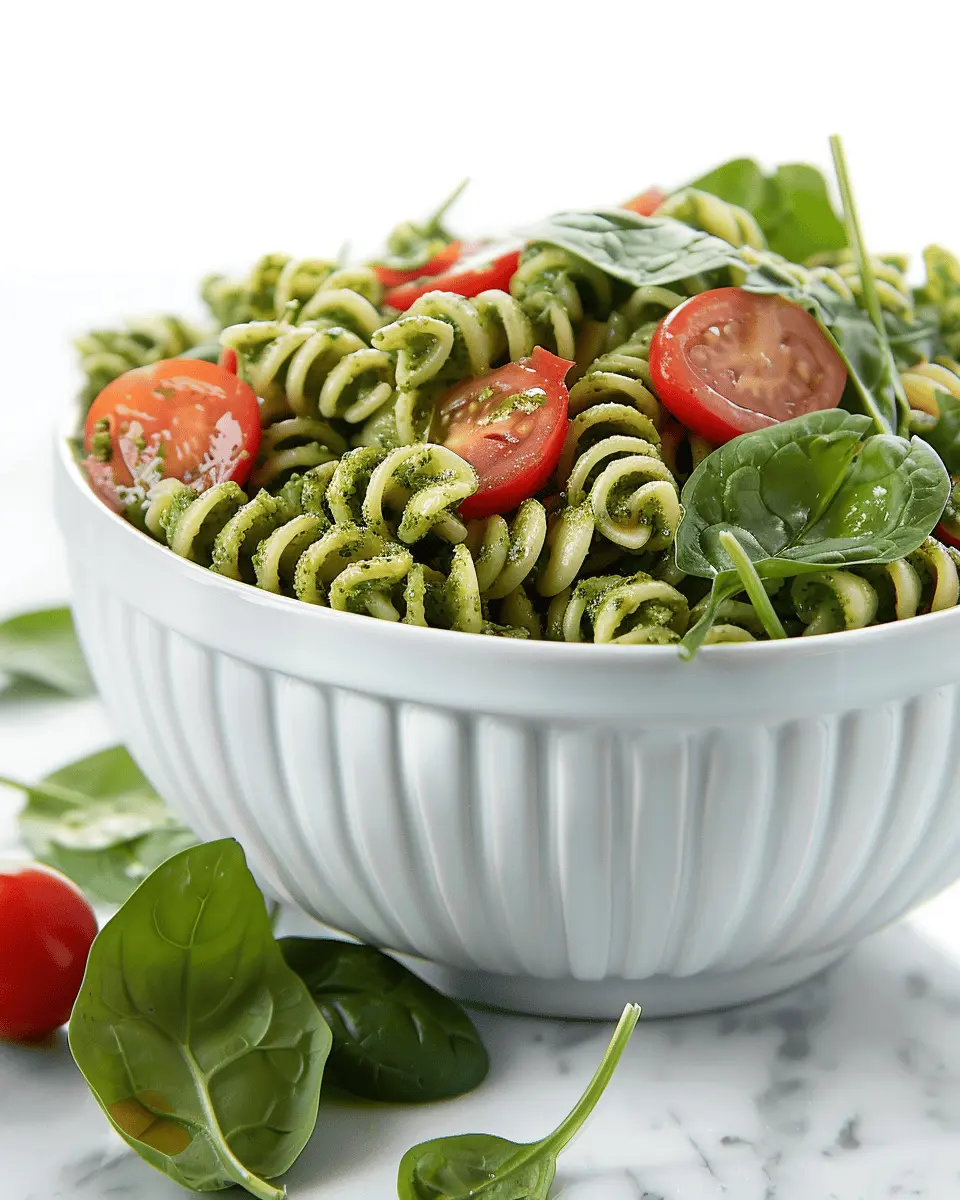 Spinach Pesto Pasta Salad: Easy, Fresh, and Full of Flavor