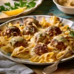 Swedish Meatball Pasta Bake