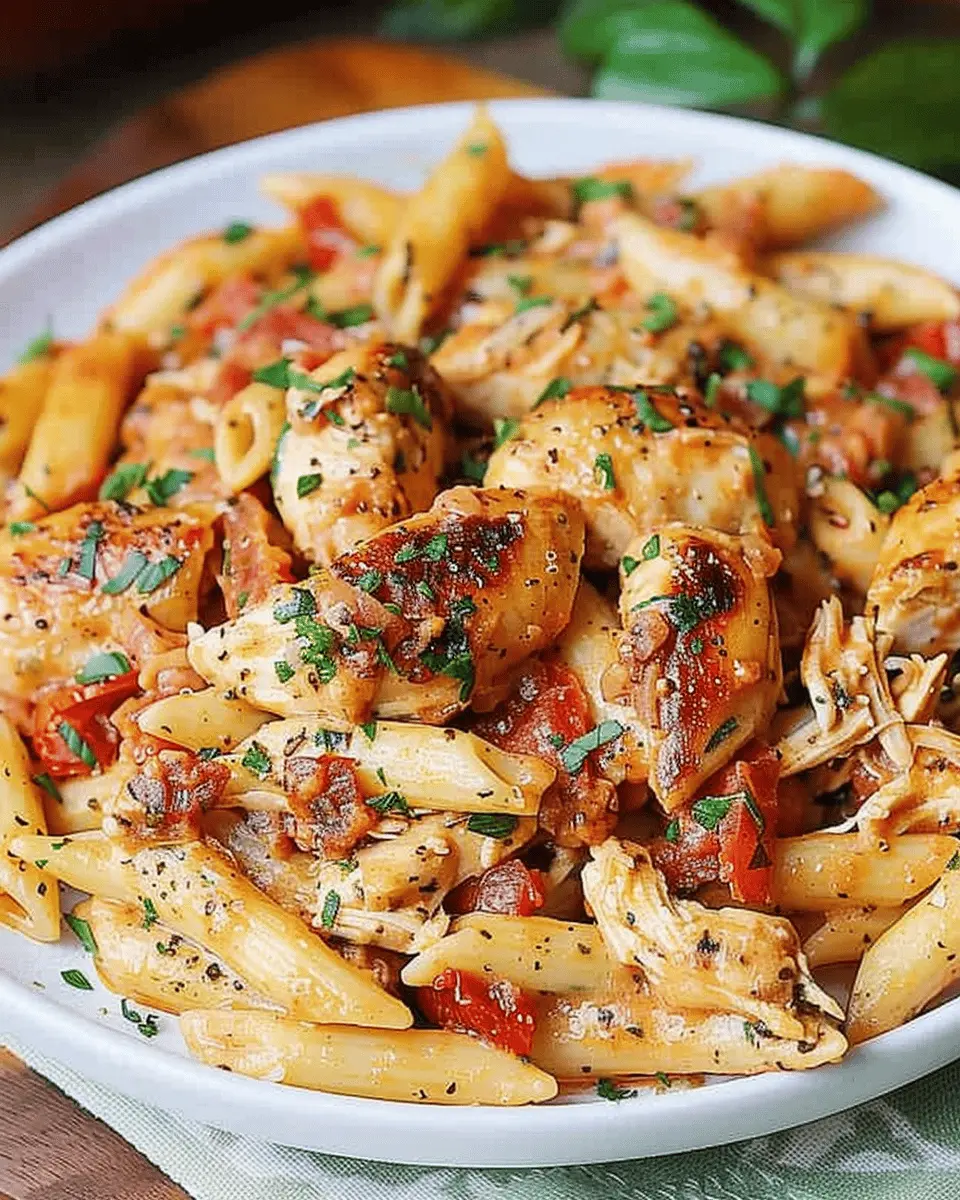 Tomato Pasta with Chicken and Mozzarella: Easy Weeknight Delight