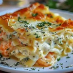 Garlic Butter Shrimp Scampi Lasagna