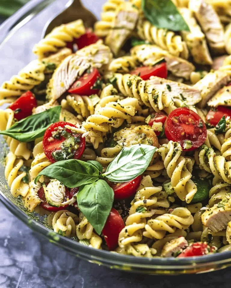 chicken pesto pasta salad