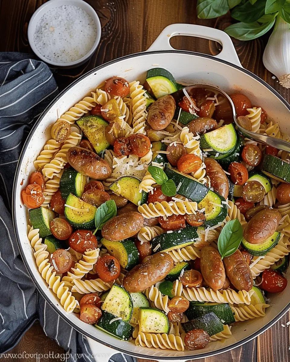 Chicken Sausages with Zucchini: A Delicious Pasta Delight