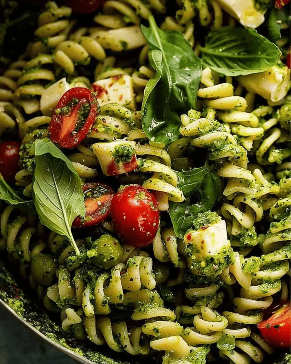Pesto Pasta Salad with Turkey Bacon: A Fresh and Easy Delight