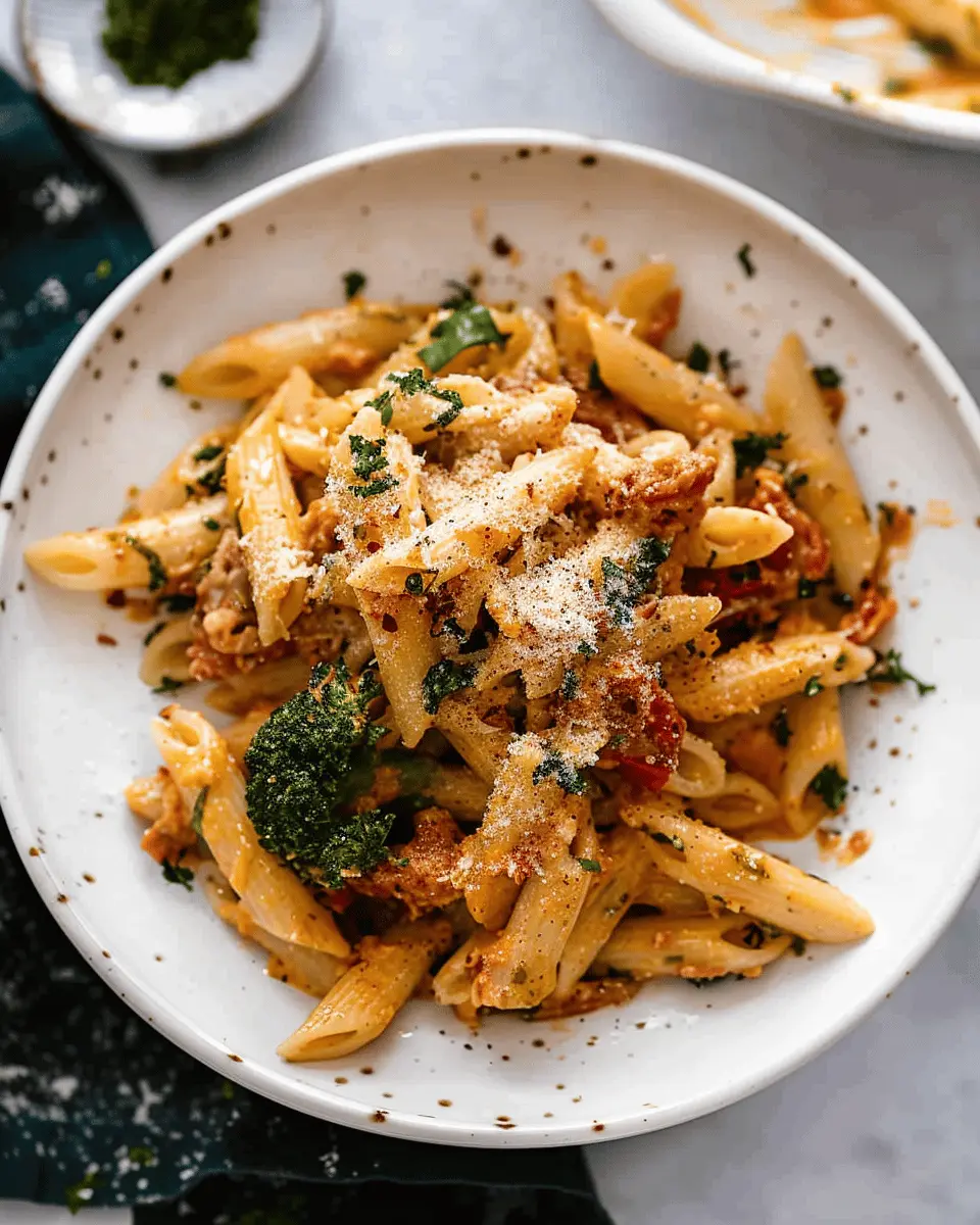 Marry Me Pasta: A Easy Creamy Delight with Turkey Bacon and Chicken Ham