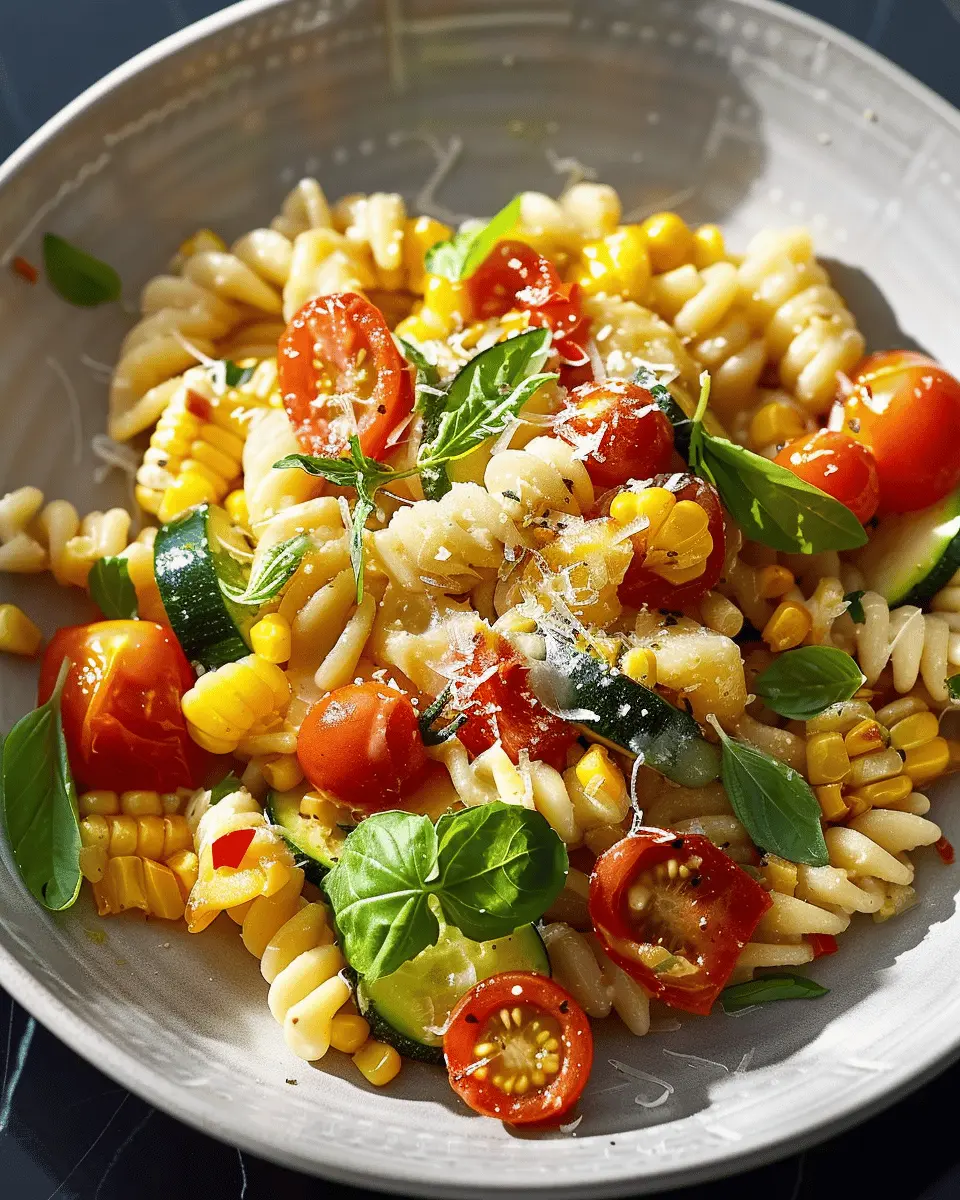 Summer Cavatelli with Corn: Easy Zucchini & Tomato Delight