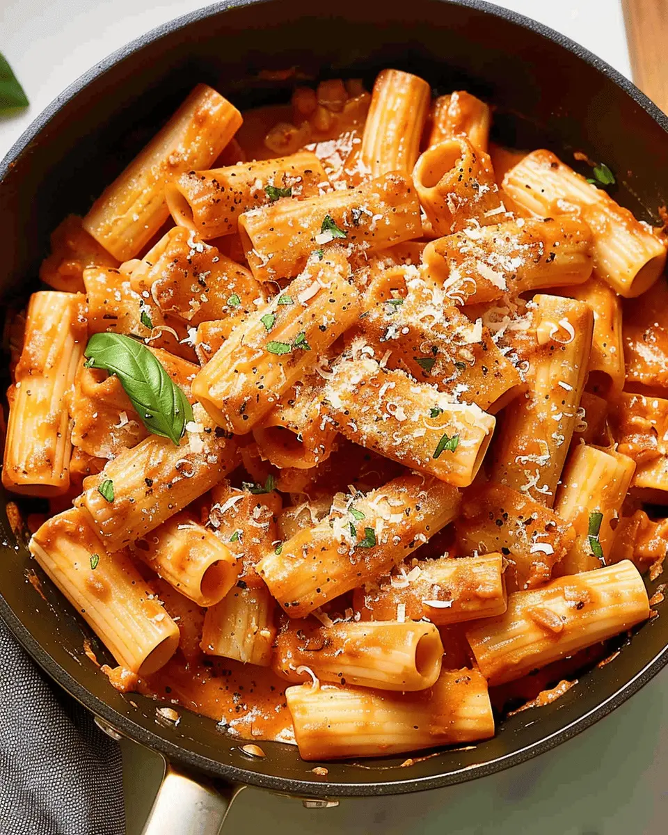 Rigatoni Pasta Delight: Comforting Dish with Turkey Bacon and Chicken Ham
