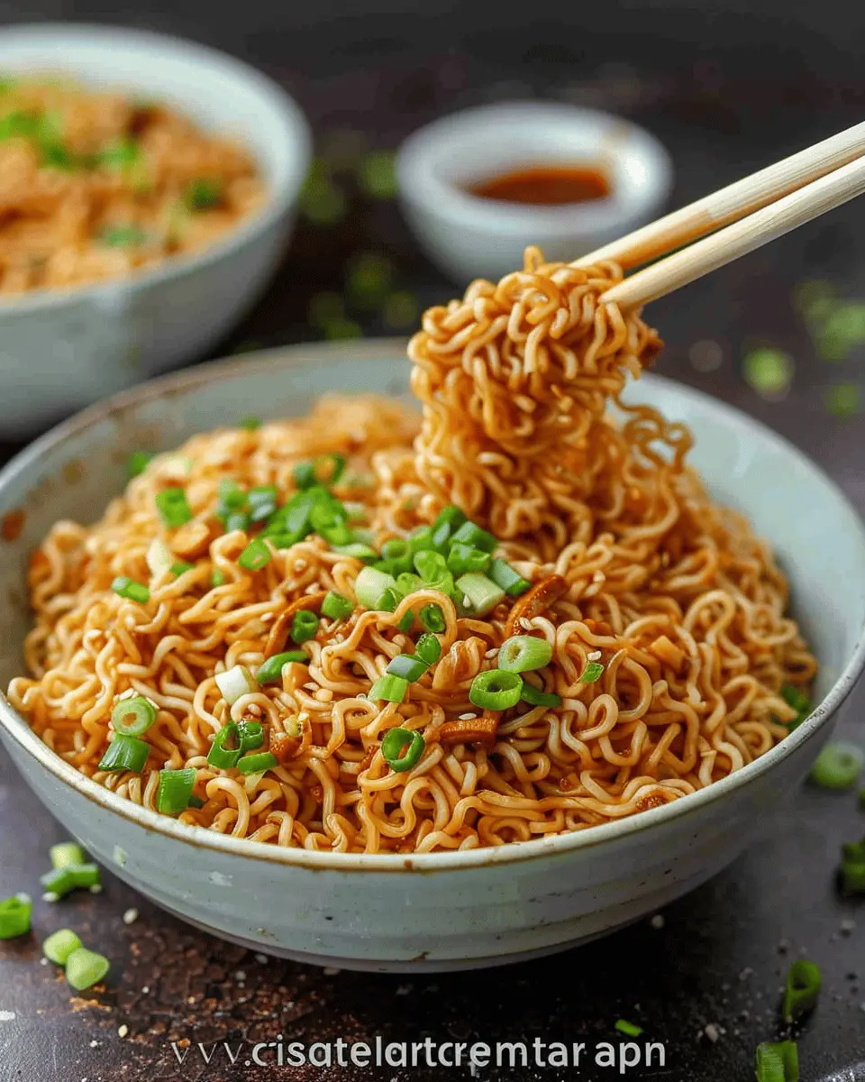 Saucy Ramen Noodles: Indulgent Twist with Turkey Bacon and Chicken Ham