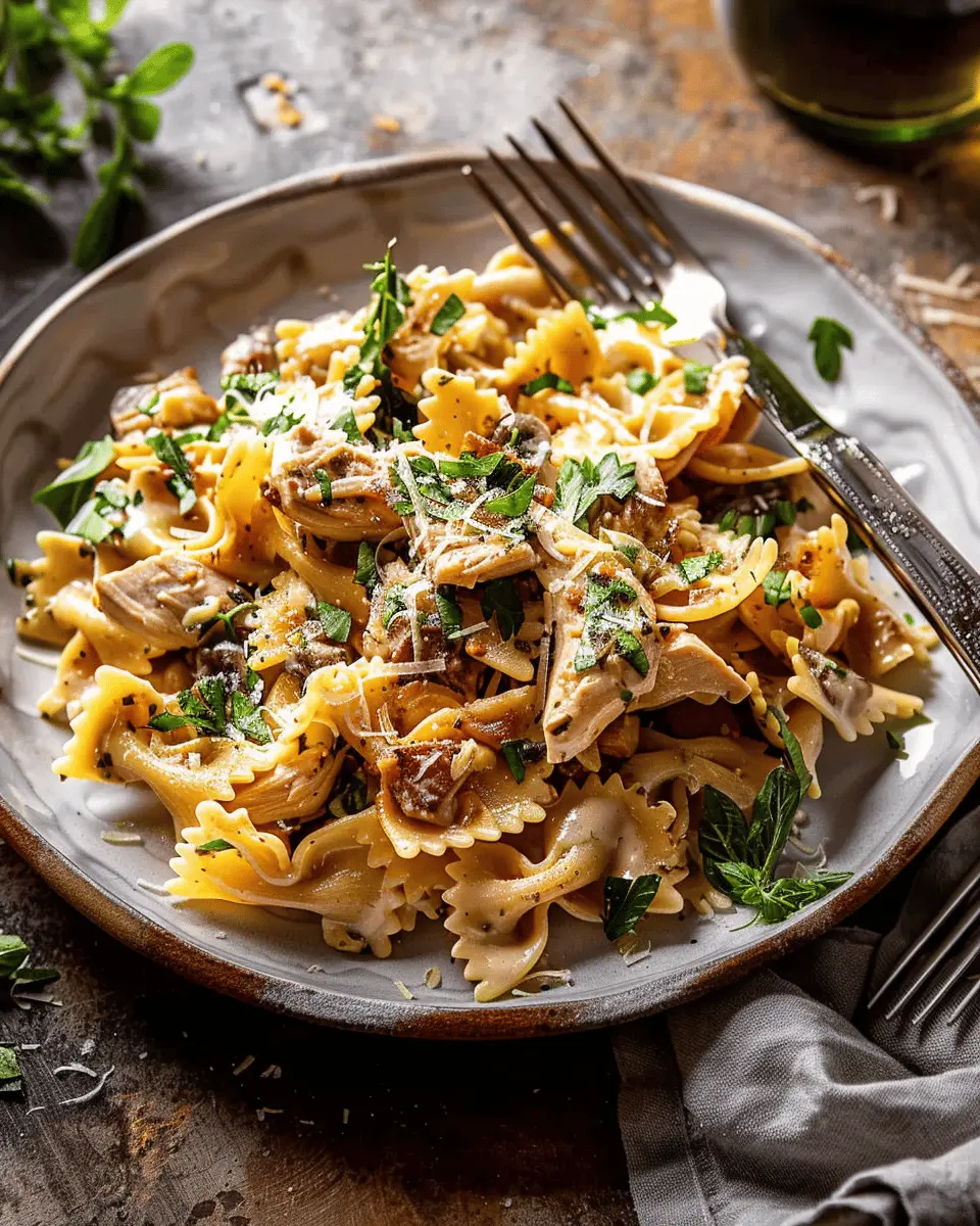 Chicken Pasta Salad Easy to Make with Turkey Bacon and Chicken Ham