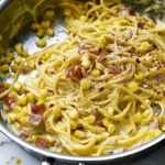 spicy corn carbonara